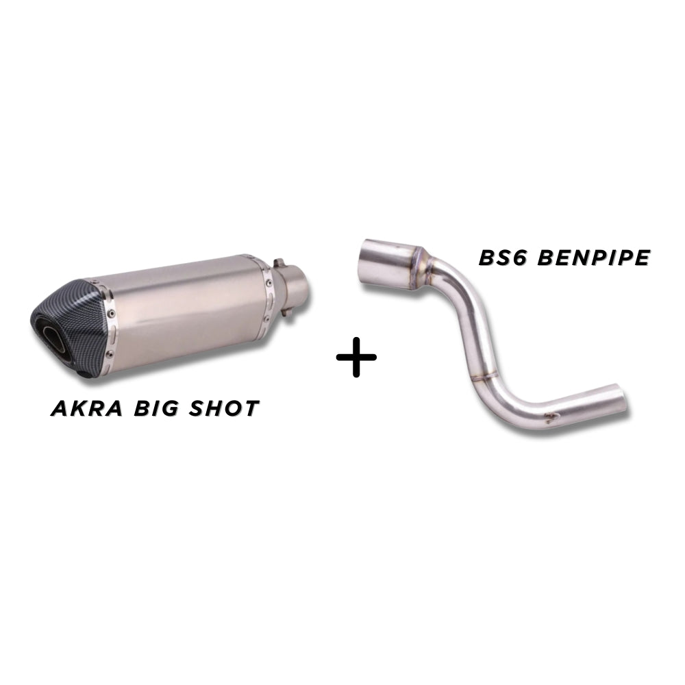 KTM AKRA BIG SHOT + BS6 BENDPIPE COMBO