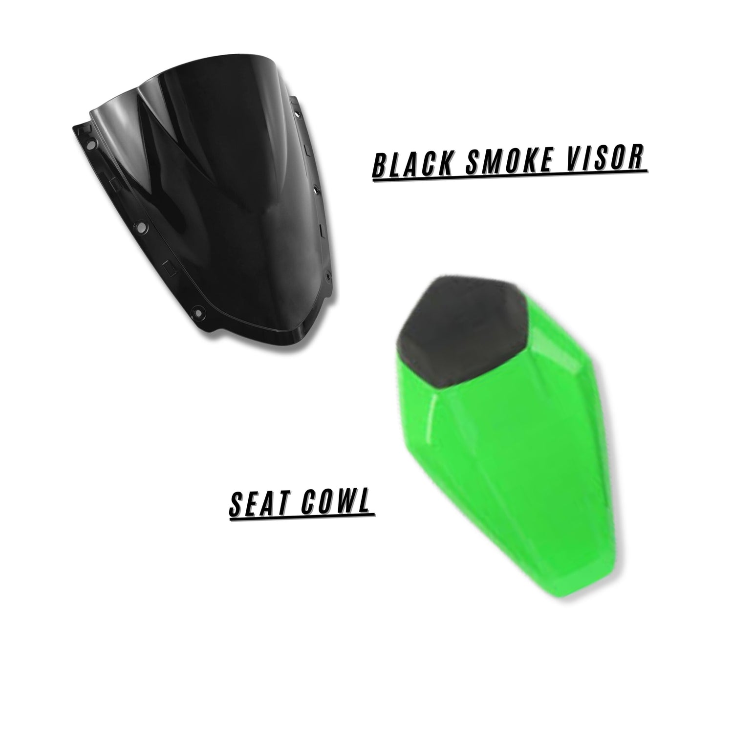 ZX10R SEAT COWL + SMOKE VISOR COMBO