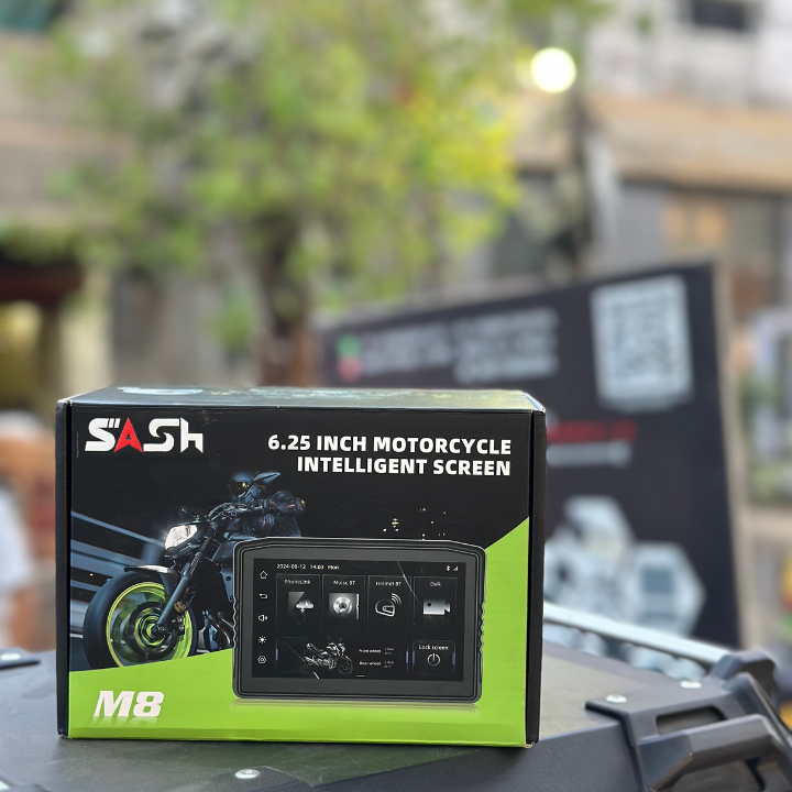 SASH M8 6.25″ MOTORCYCLE CARPLAY WITH DETACHABLE MOUNT