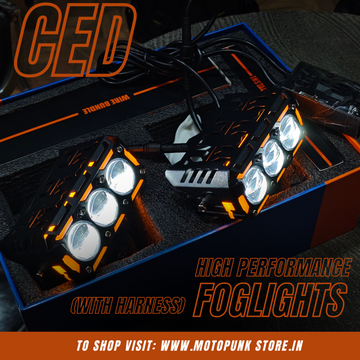 CED HIGH PERFORMANCE TRIPLE FOGLIGHTS WITH HARNESS