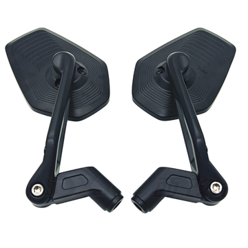 SHENAO New Universal CNC Folding Upper Convex Wide-Angle Motorcycle Mirrors BAJAJ TVS Apache RTR 160 / 200 Unique 3D Ripple
