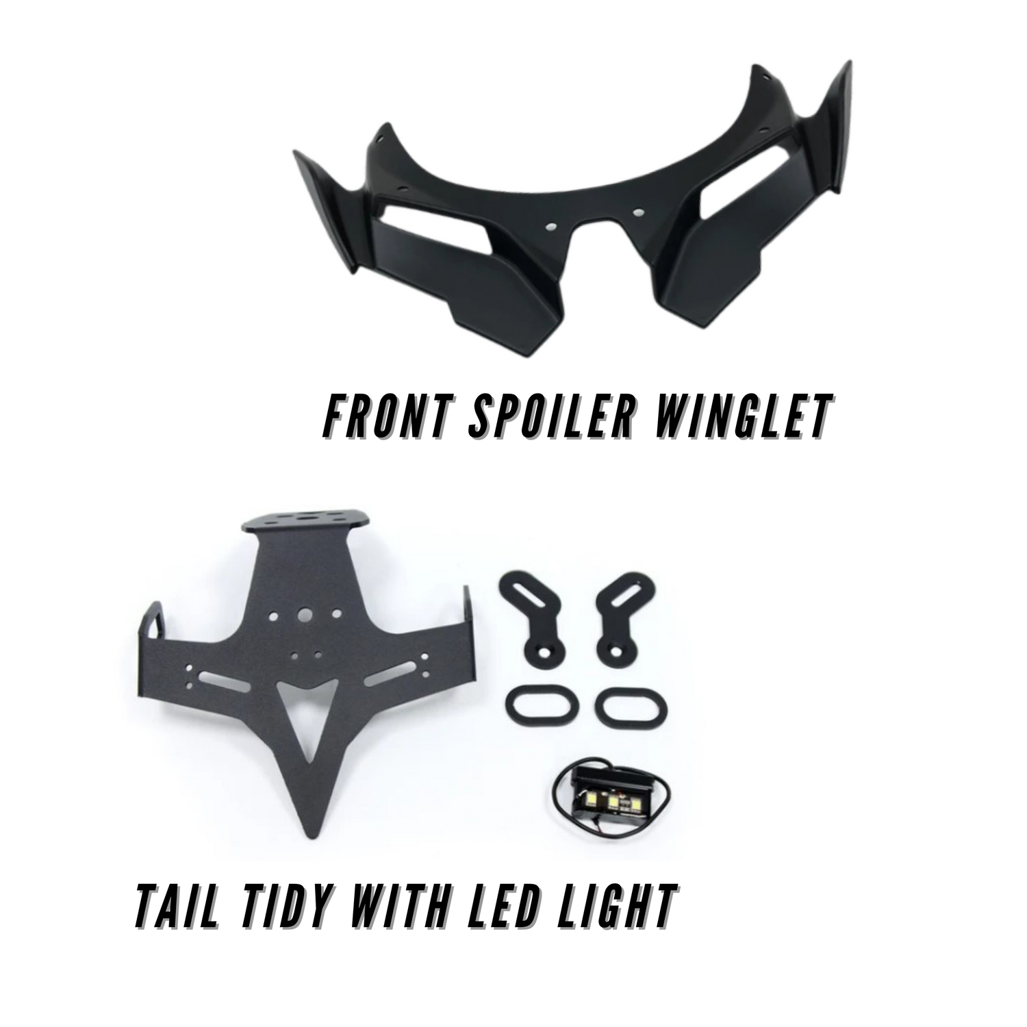 ZX4R TAIL TIDY + FRONT SPOILER WINGLET (COMBO)