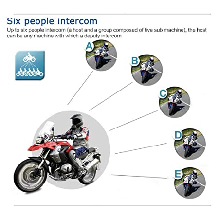 VNETPHONE Motorcycle V6 Bluetooth Intercom/Headset