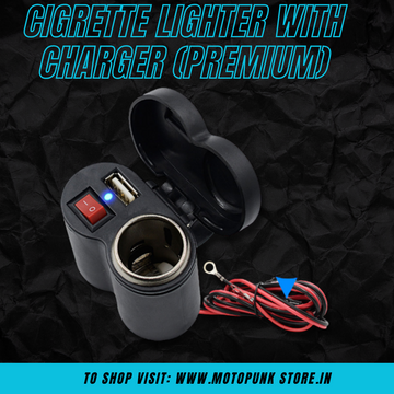 Cigrette Lighter With Charger (Premium)