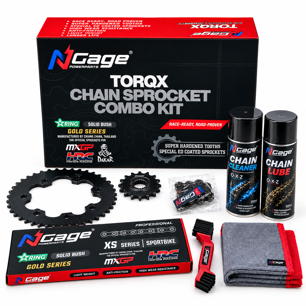 Royal Enfield 650 Gold Chain Sprocket Kit | NGage TORQX