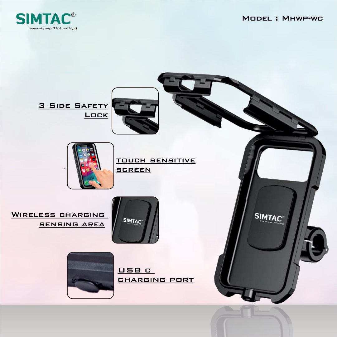 SIMTAC Mobile Holder With Wireless Charger