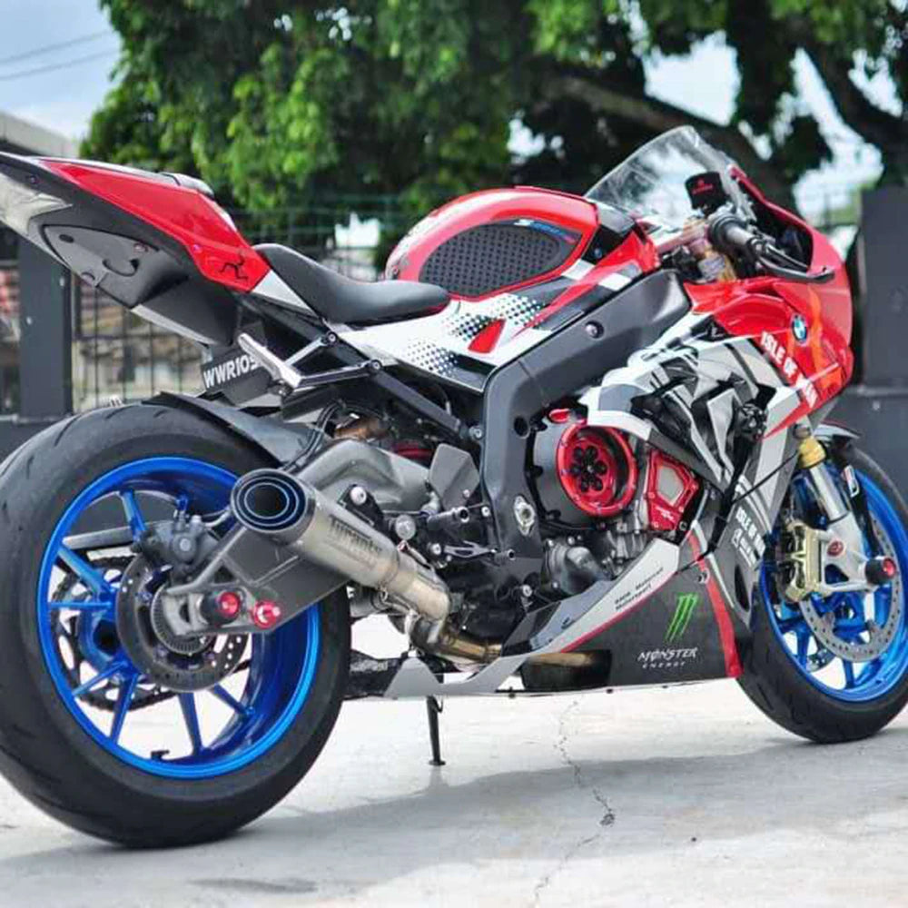 Fauvism CNC Clear Clutch Cover & Spring Retainer R BMW S1000RR S1000R S1000XR HP4 Waterproof Solid Billet