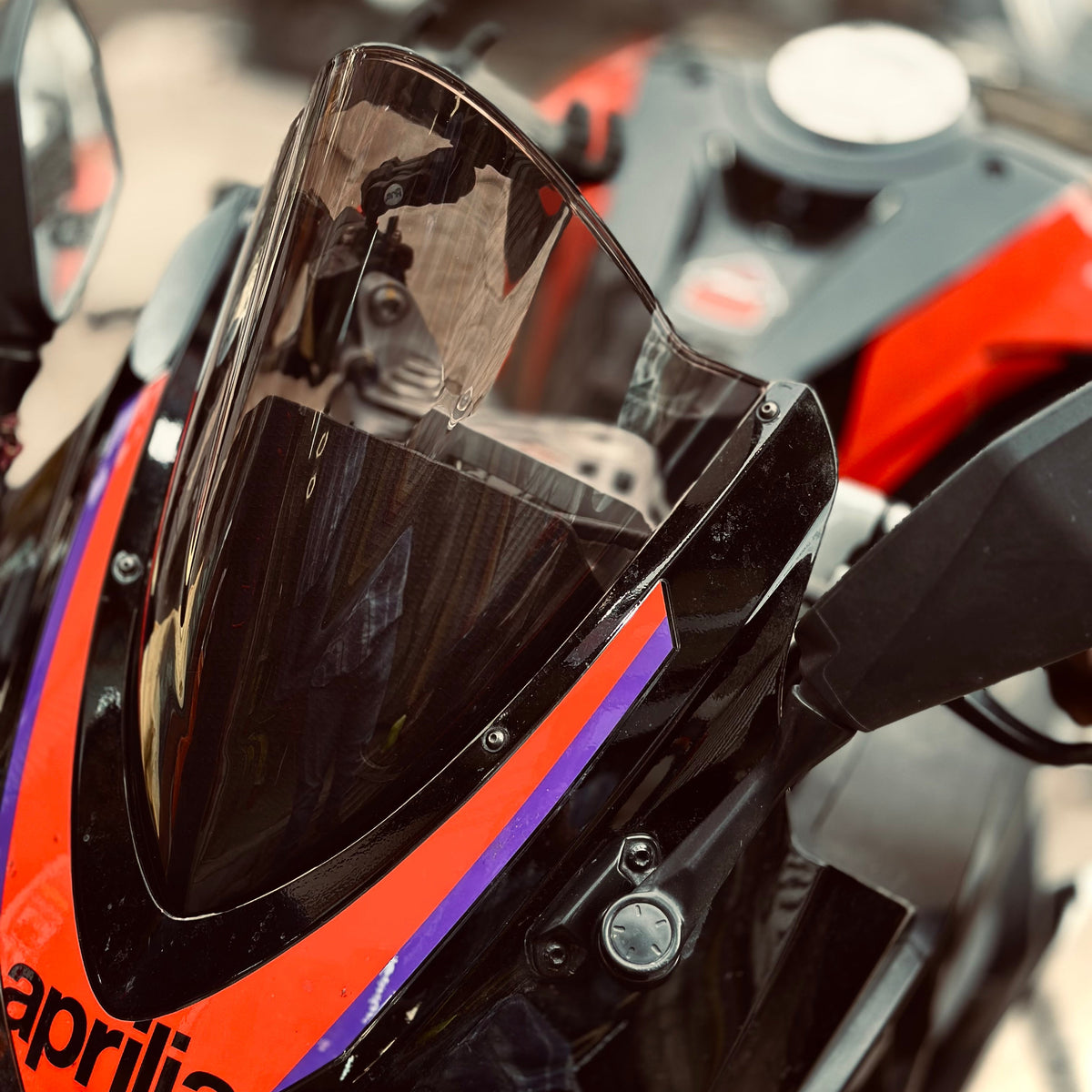 Aprilia RS 457 Grey Double Bubble Windscreen Visor | MK Racing