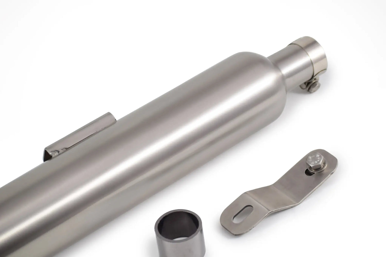Slip-Ons Exhaust for RE 350 / 500 Brushed Steel Finish (Short Type)