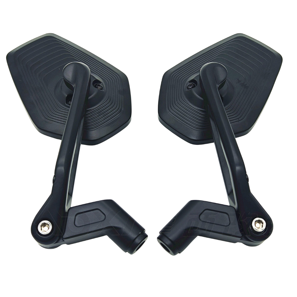 SHENAO New Universal CNC Folding Upper Convex Wide-Angle Motorcycle Mirrors BAJAJ TVS Apache RTR 160 / 200 Unique 3D Ripple