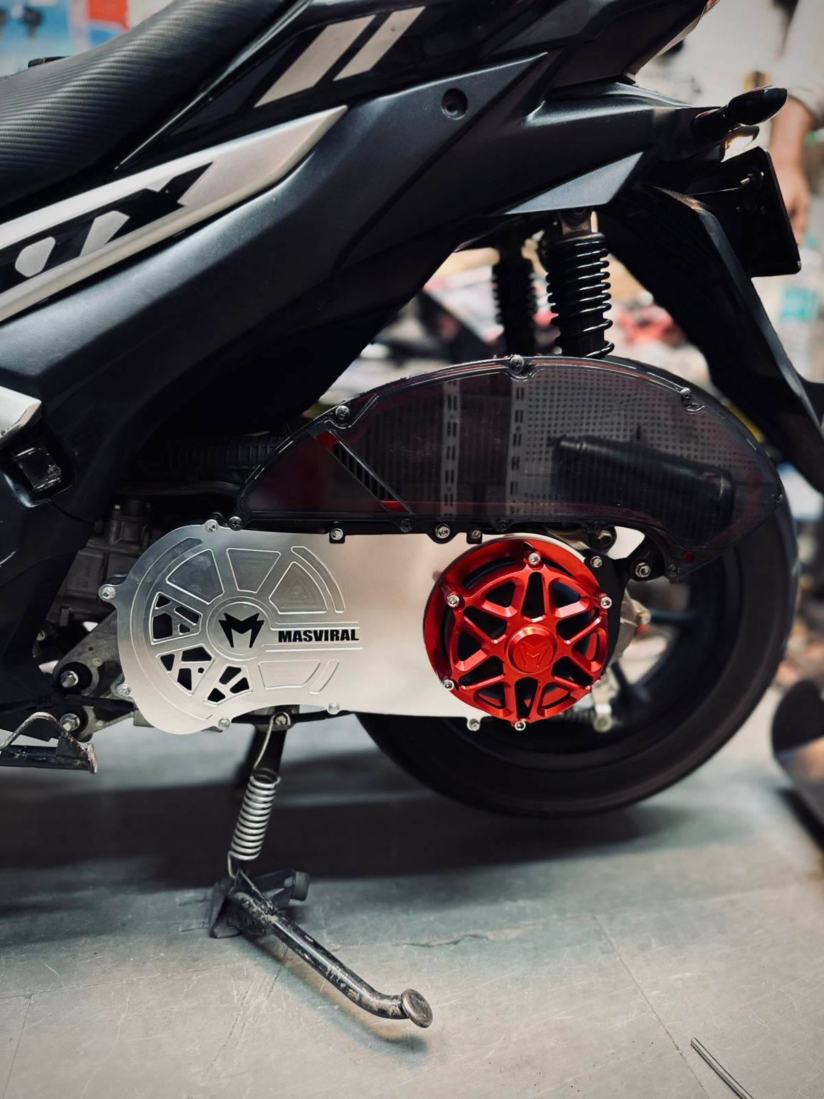 YAMAHA AEROX 155 CLEAR CLUTCH COVER
