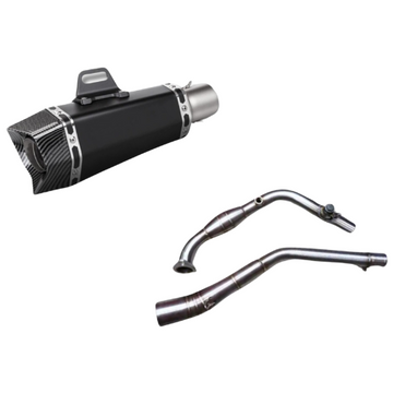 R15 V4 AKRAPOVIC HEXAGON TIP EXHAUST + DUAL SENSOR HEADER (COMBO)