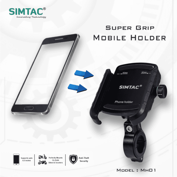 SIMTAC Super Grip Mobile Holder For Bikes