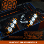 CED HIGH PERFORMANCE TRIPLE FOGLIGHTS WITH HARNESS