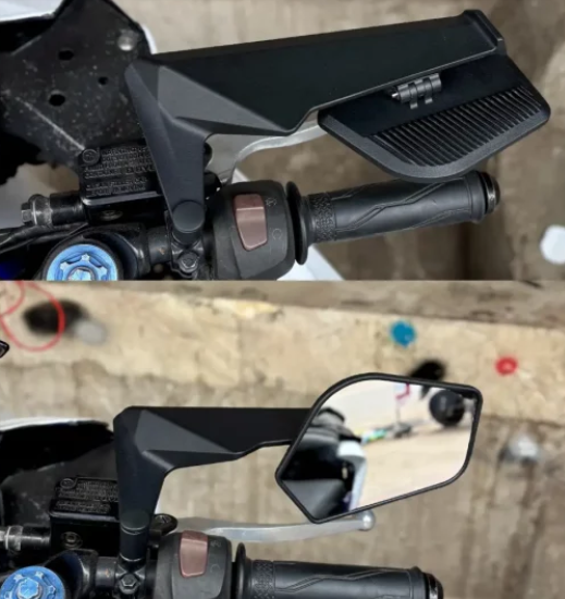 Stealth MAX PLUS Aerodynamic Rearview Mirrors for naked bikes