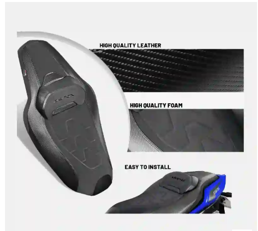 AEROX 155 CAMEL BLACK SEAT CARBON DESIGN