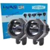 LIUHJG HJG HJG 125 Original Fog Light Hexagon HJG 125 Dual Lens 120W Foglight New Model with Power Adaptor Foglight Ultra Wide Dual Intensity LED Driving Fog Lights White/Yellow (2*60W = 120W Total) Universal For All Bikes