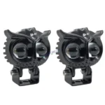 HJG New Model Owl Fog Light For Bike/Car/Thar/Jeep ( Cool White, 40W each * 2 = 80W Total ) - Pack of 2