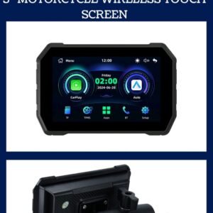 SASH S12 LITE 5" MOTORCYCLE CARPLAY WITH DETACHABLE MOUNT