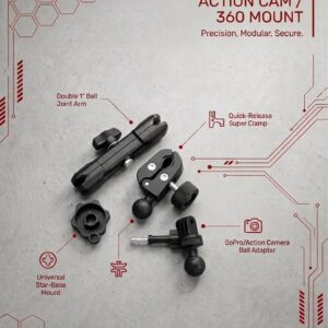 ACTION CAMERA MOUNT FOR MOTORCYCLES
